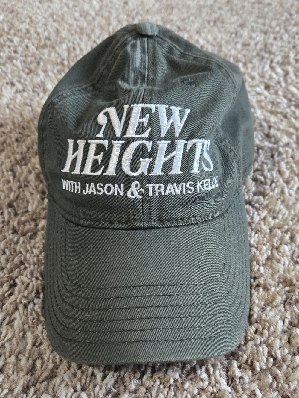 NEW HEIGHTS Embroidered Baseball Cap - Olive Green
